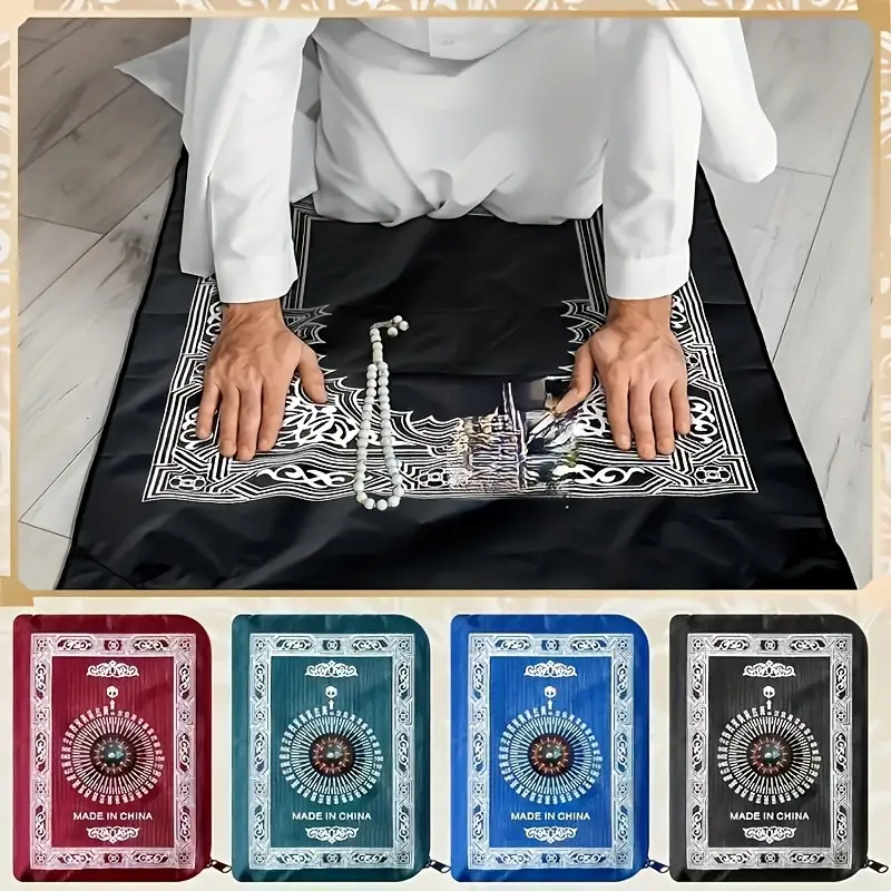 Tapis de Prière Portable avec Boussole Intégrée
